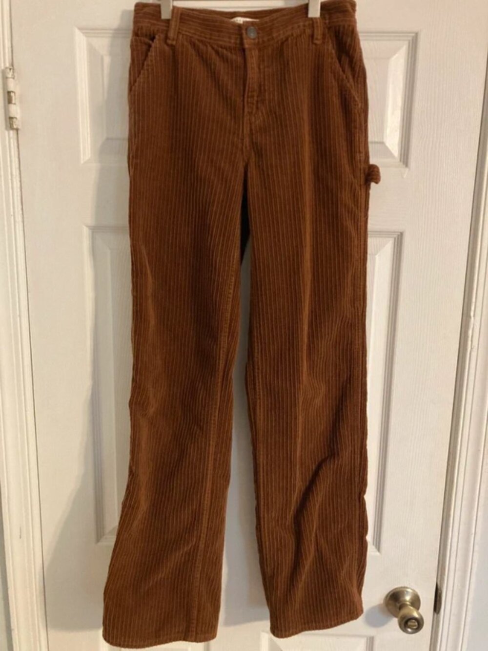 Pacsun Brown Corduroy Baggy Carpenter Pants Y2K, Grunge - Picture 3 of 7